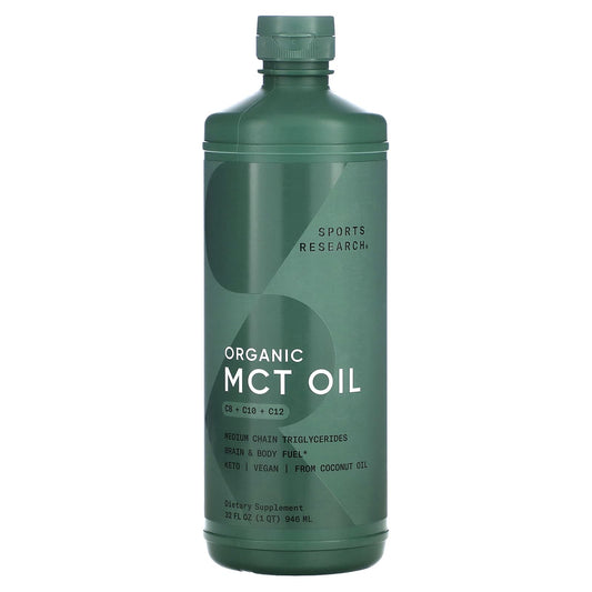 Sports Research, Organic MCT Oil, 32 fl oz (946 ml) - Image 1
