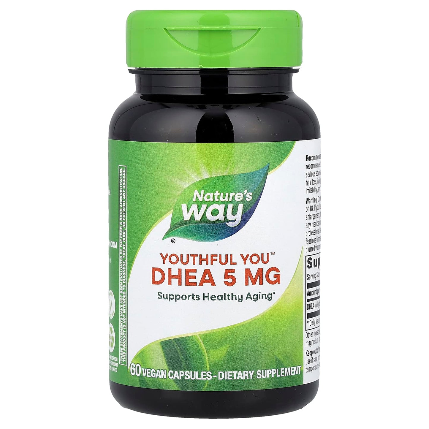 Nature's Way, Youthful You™, DHEA, 5 mg, 60 Vegan Capsules - Image 1
