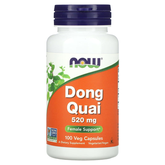 NOW Foods, Dong Quai, 520 mg, 100 Veg Capsules - Image 1