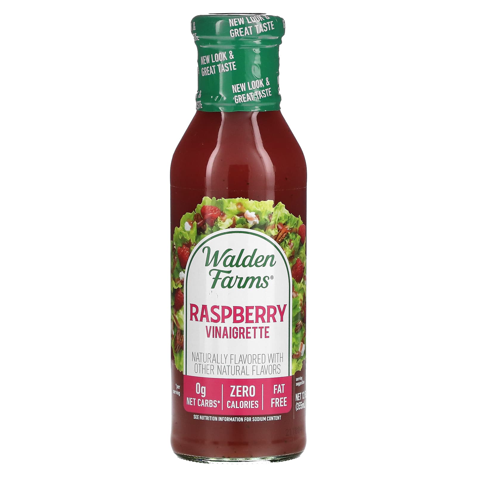 Walden Farms, Raspberry Vinaigrette, 12 fl oz (355 ml) - Image 1