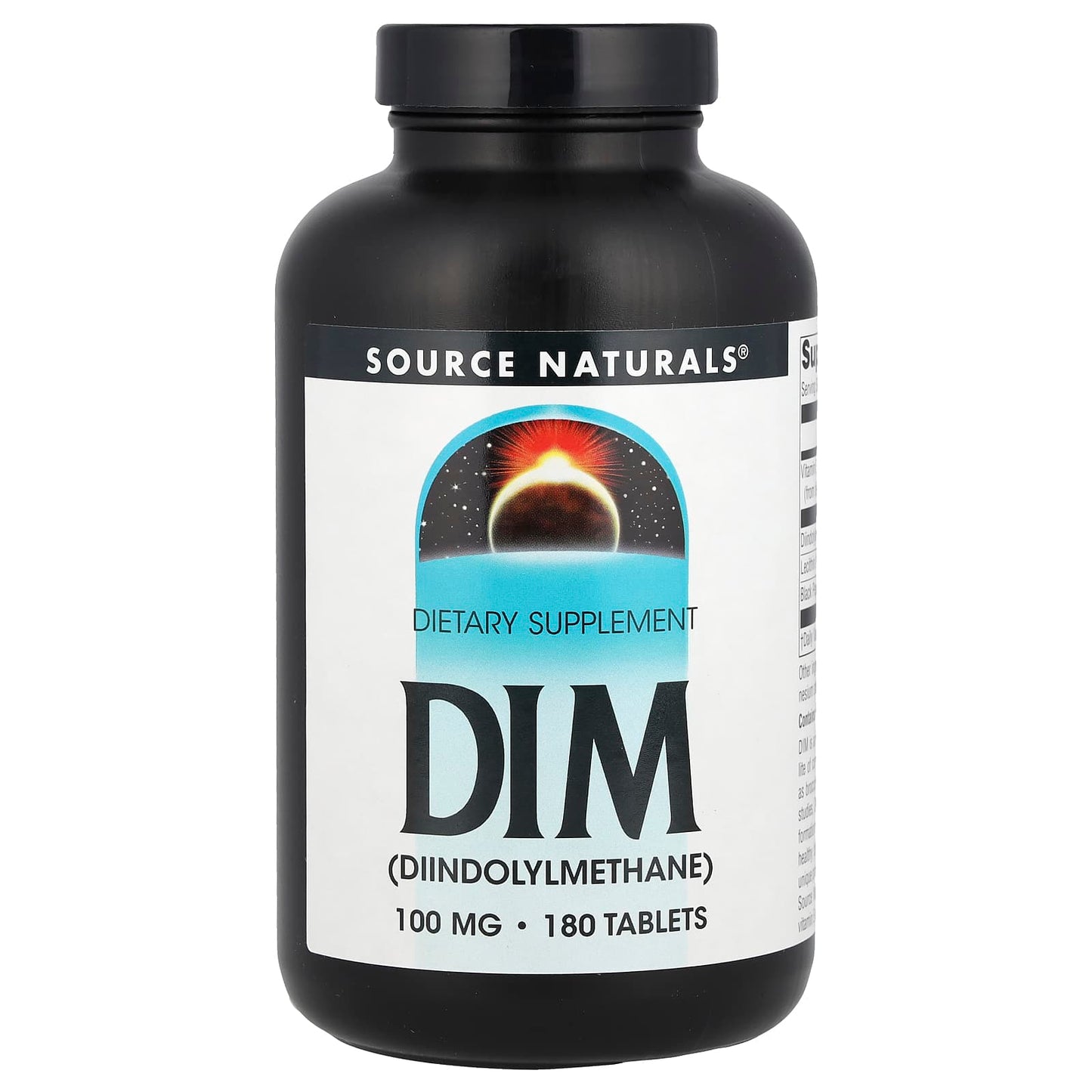 Source Naturals, DIM, 100 mg, 180 Tablets - Image 1