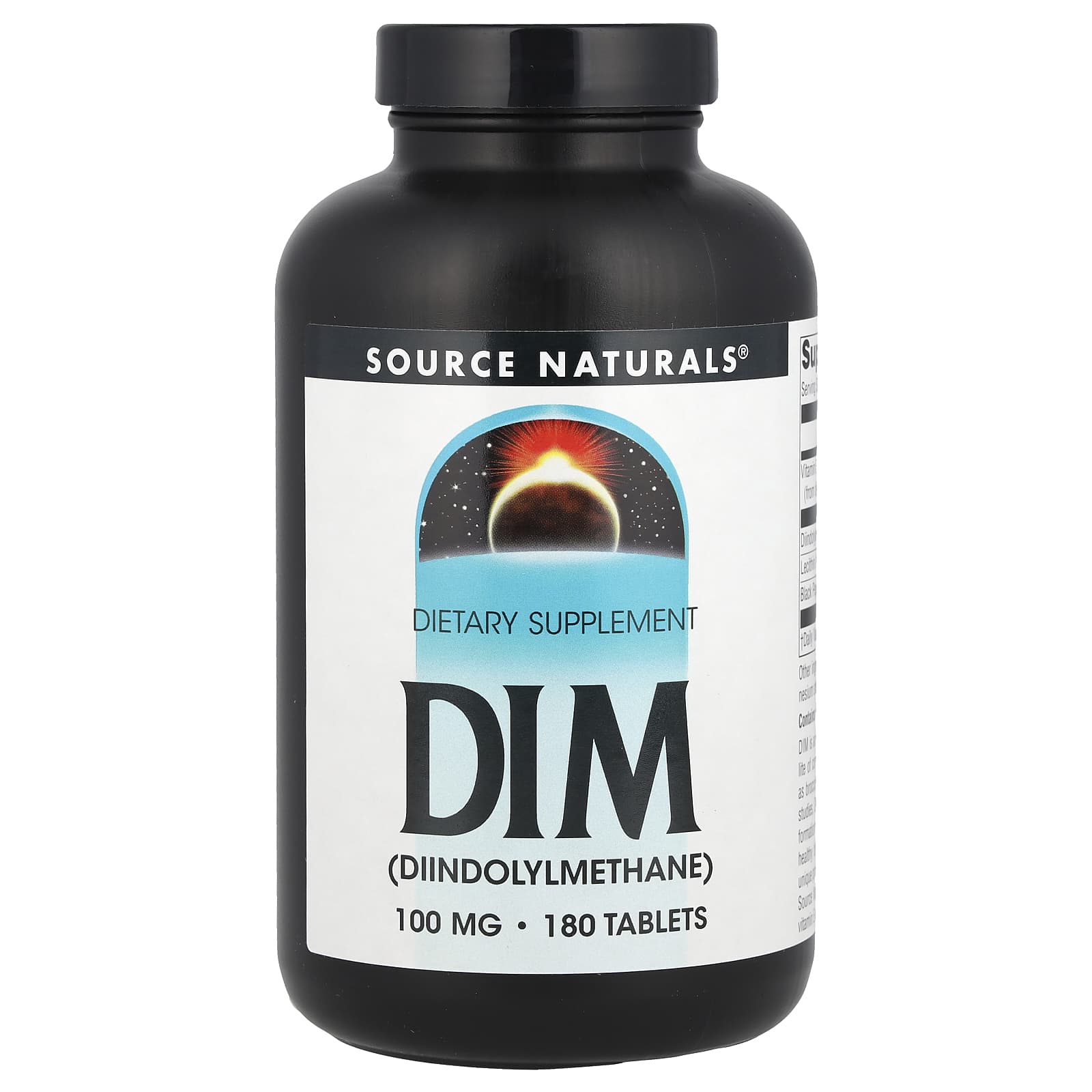 Source Naturals, DIM, 100 mg, 180 Tablets - Image 1