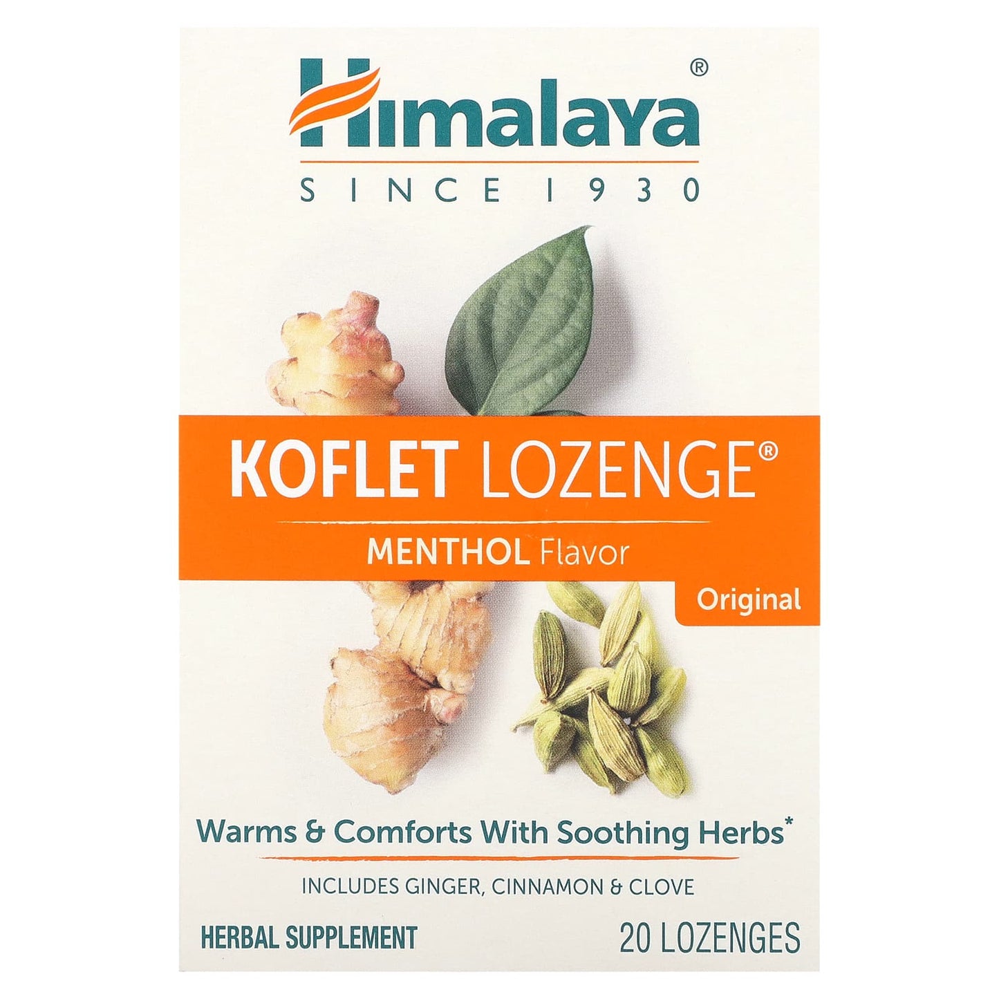 Himalaya Koflet Lozenge Original Menthol 20 Lozenges Soothing Herb Supplement - Image 1