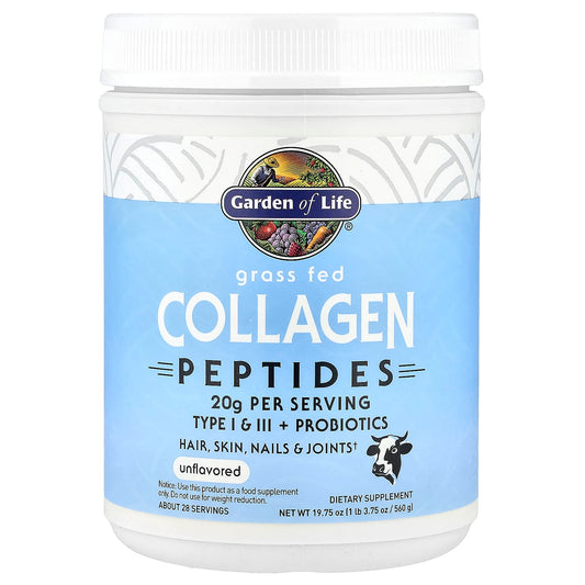 Garden of Life Grass Fed Collagen Peptides Supplement 19.75 oz - Image 1