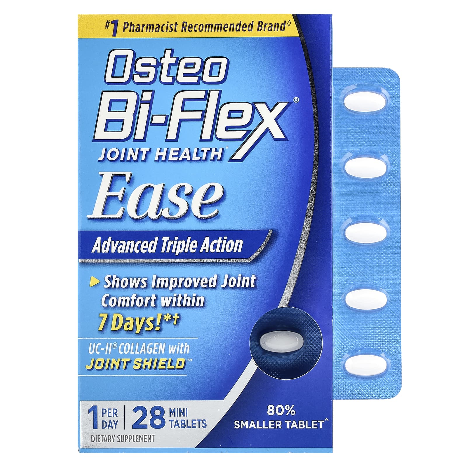 Osteo Bi-Flex, Joint Health, Ease, Advanced Triple Action, 28 Mini Tablets - Image 1