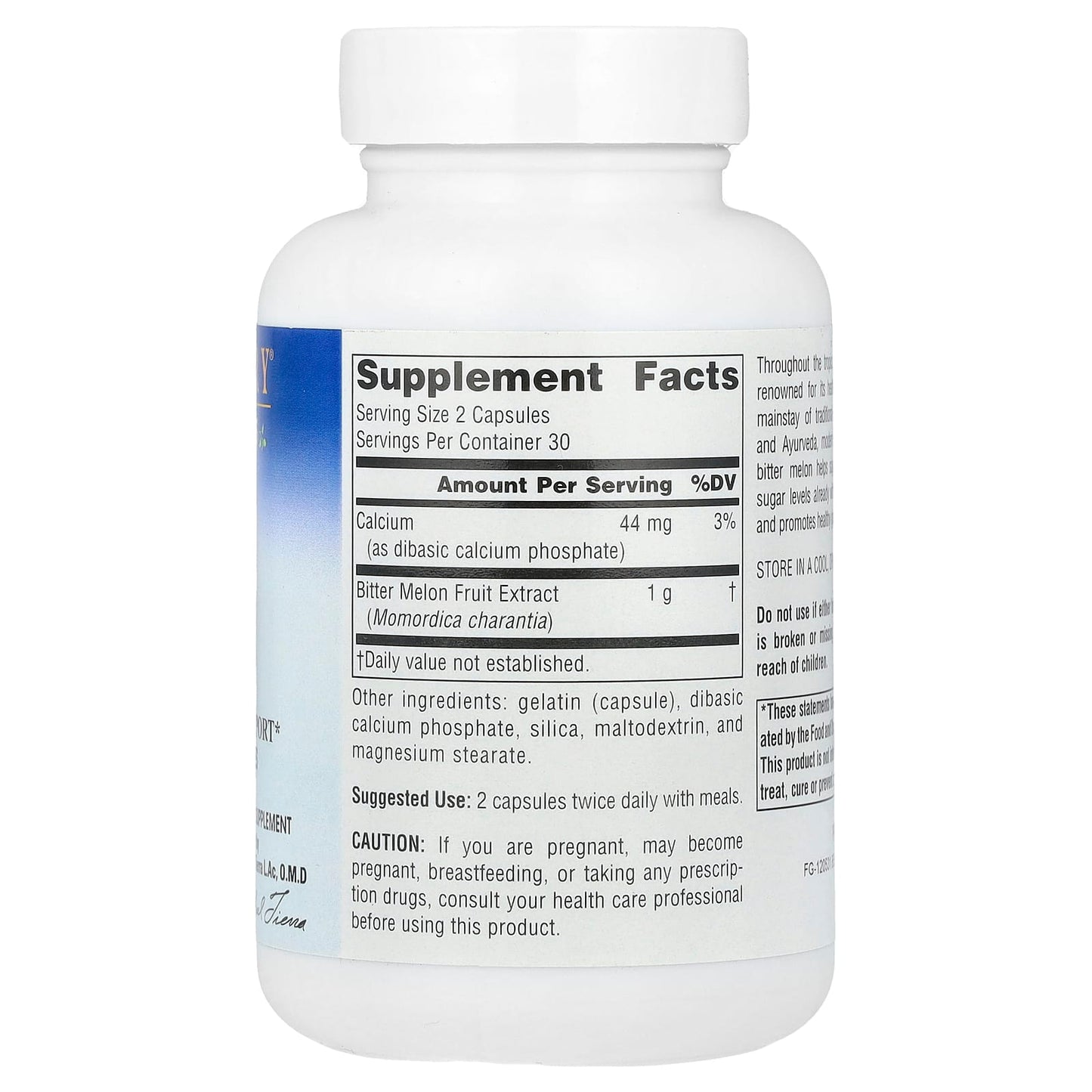 Planetary Herbals, Bitter Melon, 60 Capsules - Image 2