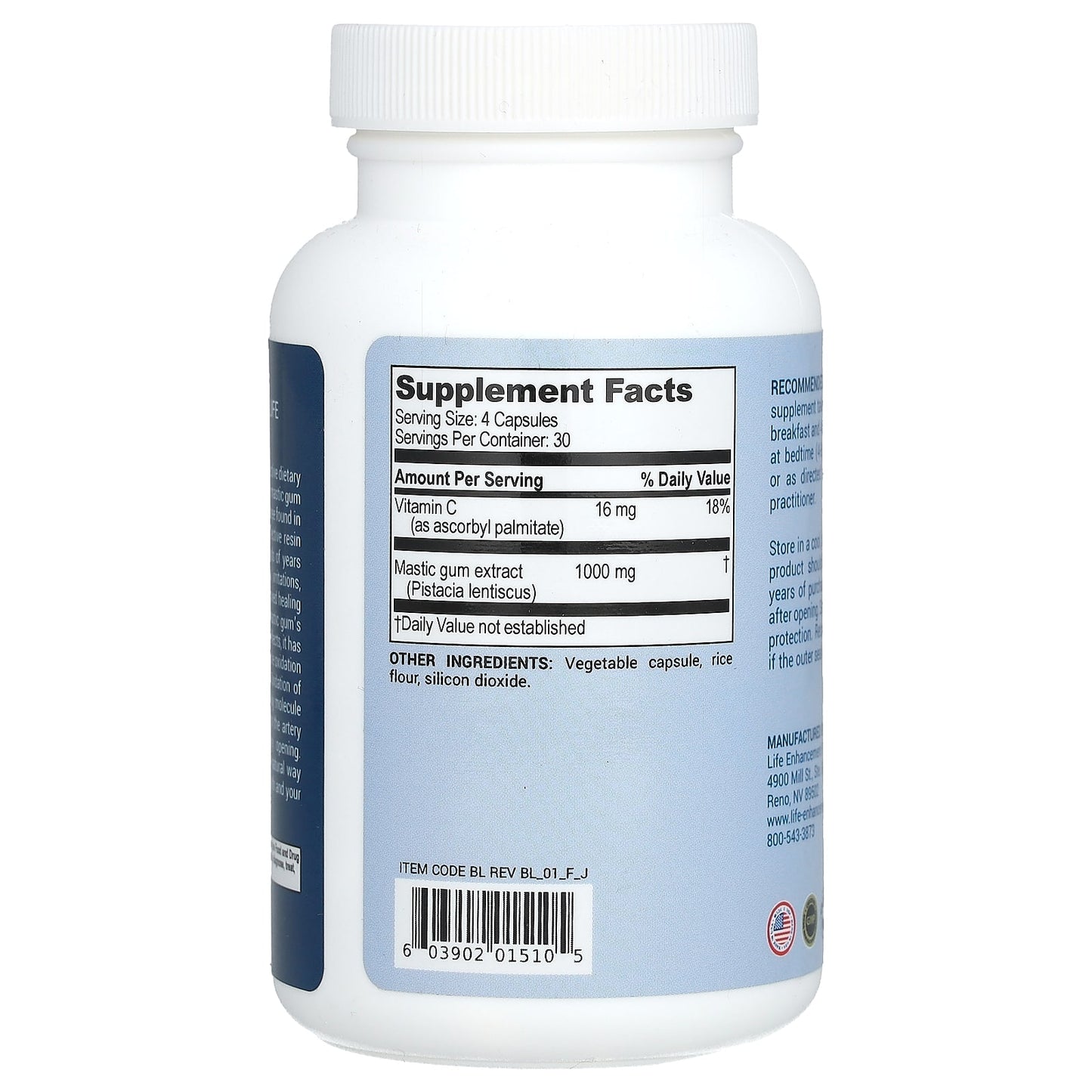 Life Enhancement, Bye-Lori, 120 Vegetarian Capsules - Image 2