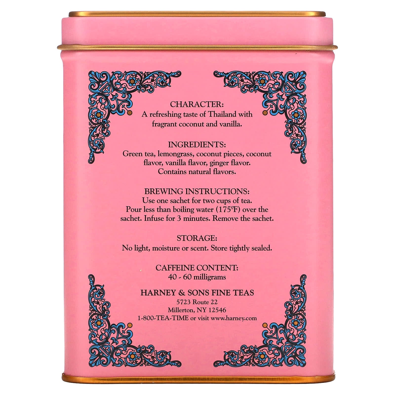 Harney & Sons Green Tea with Coconut, Unique & Uncommon Tea Blend - Image 2