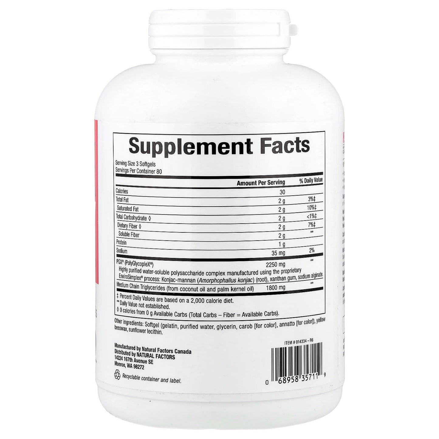 Natural Factors, PGX® Daily, Ultra Matrix Softgels, 240 Softgels - Image 2