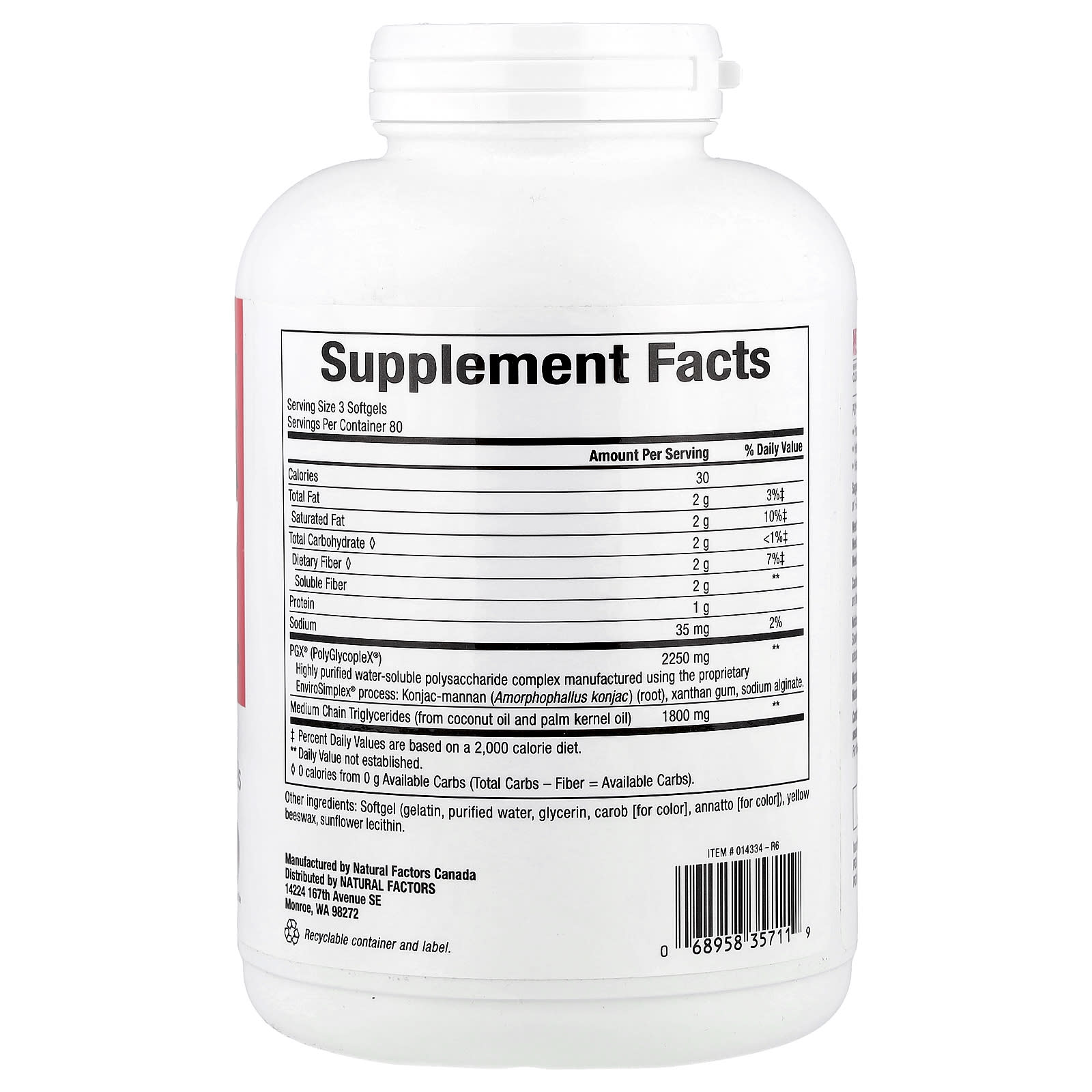 Natural Factors, PGX® Daily, Ultra Matrix Softgels, 240 Softgels - Image 2