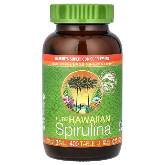 Nutrex Hawaii, Pure Hawaiian Spirulina®, 500 mg, 400 Tablets - Image 1