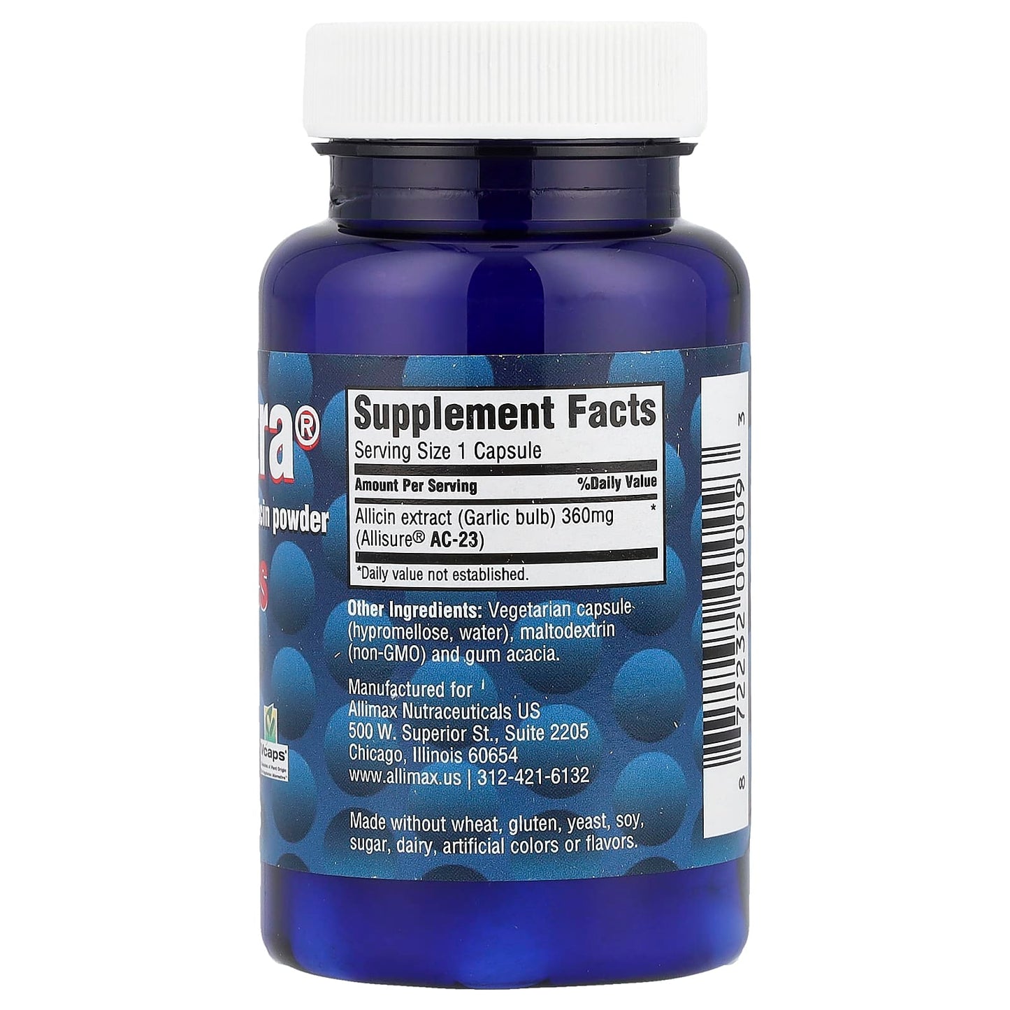 Allimax AlliUltra Capsules 360mg 30 Count - Natural Digestive Aid - Image 2