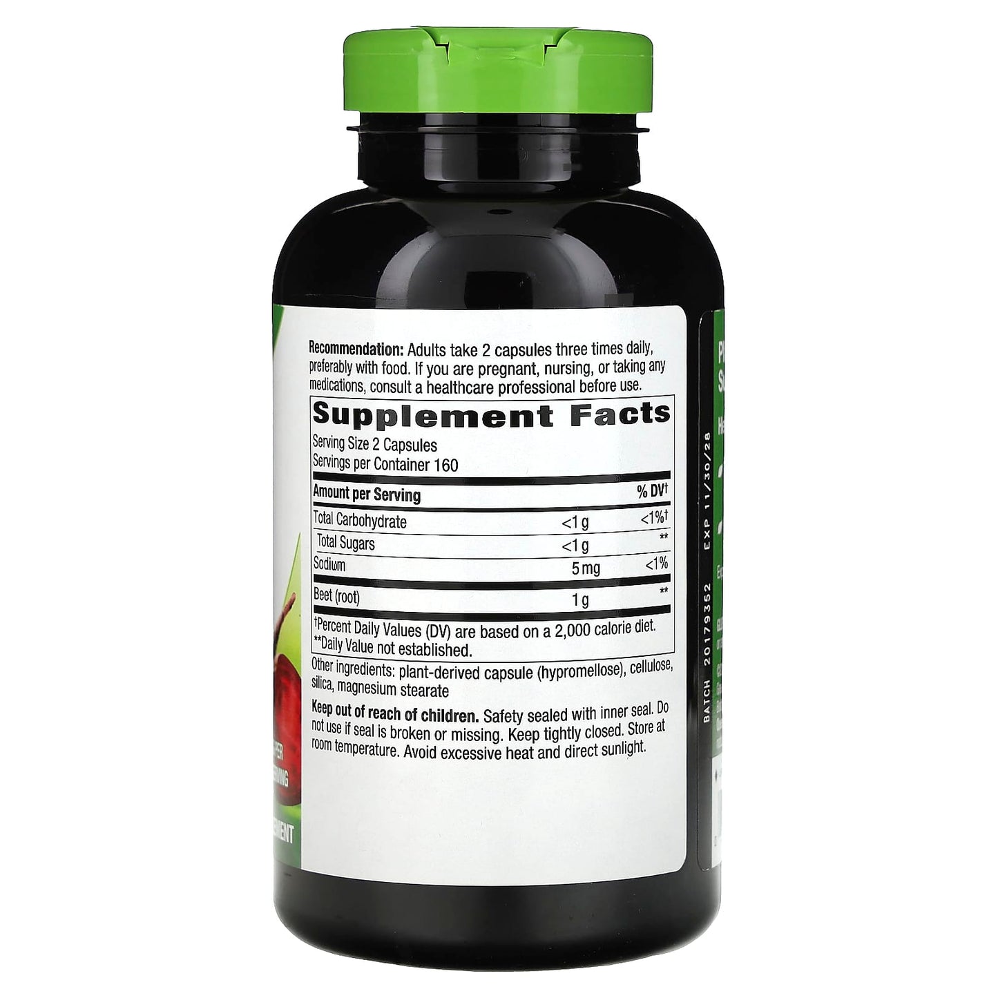 Nature's Way, Beet Root, 320 Vegan Capsules (500 mg per Capsule) - Image 2