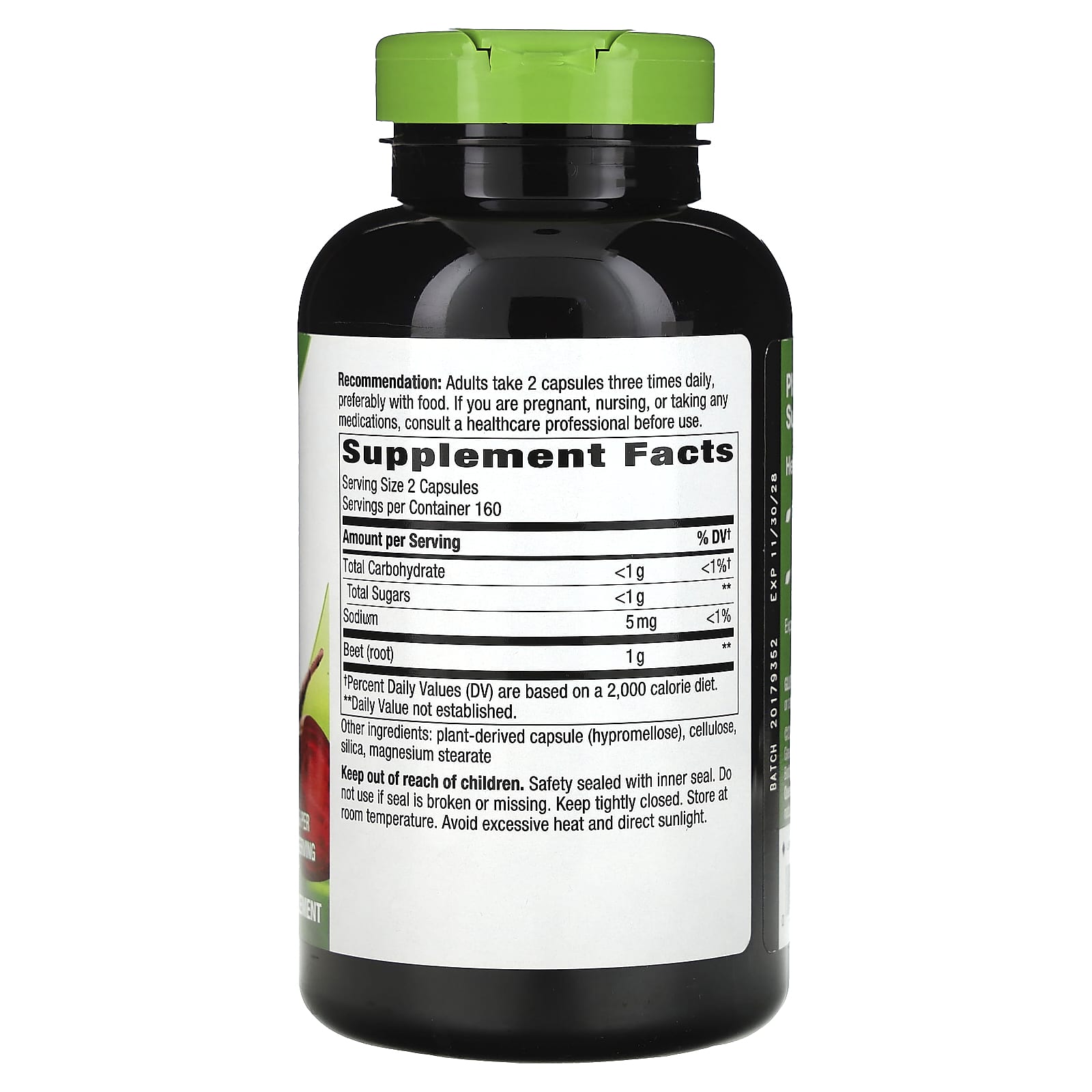 Nature's Way, Beet Root, 320 Vegan Capsules (500 mg per Capsule) - Image 2