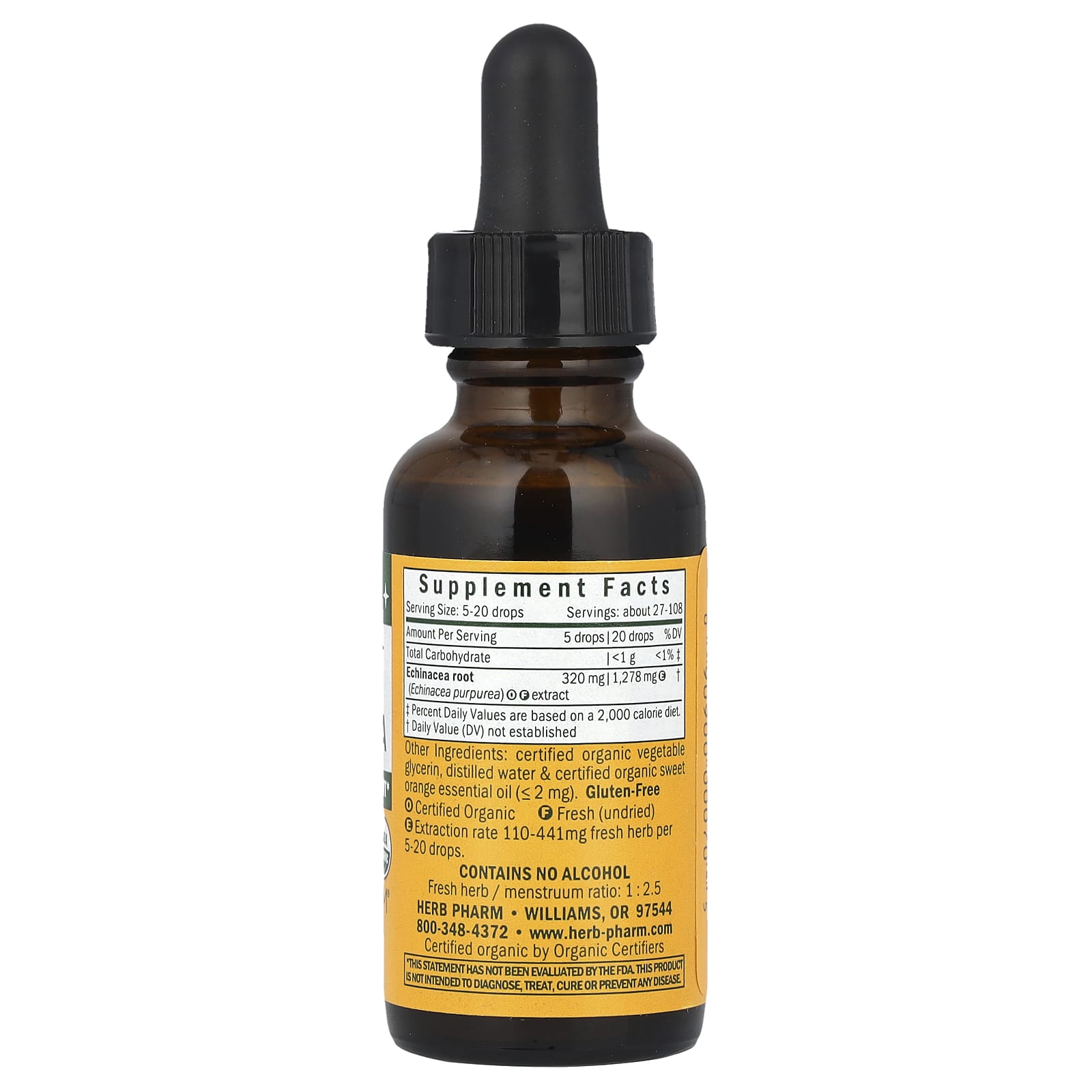 Herb Pharm Echinacea for Kids - USDA Organic, Gluten Free - Image 2