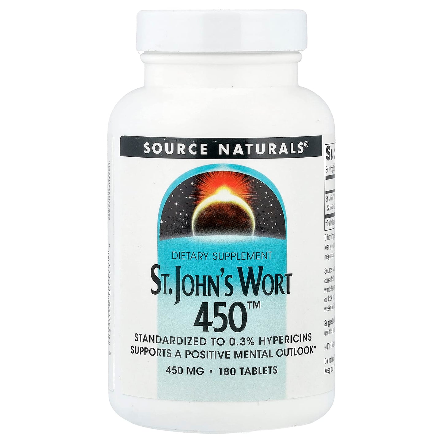 Source Naturals, St. John's Wort 450™, 450 mg, 180 Tablets - Image 1