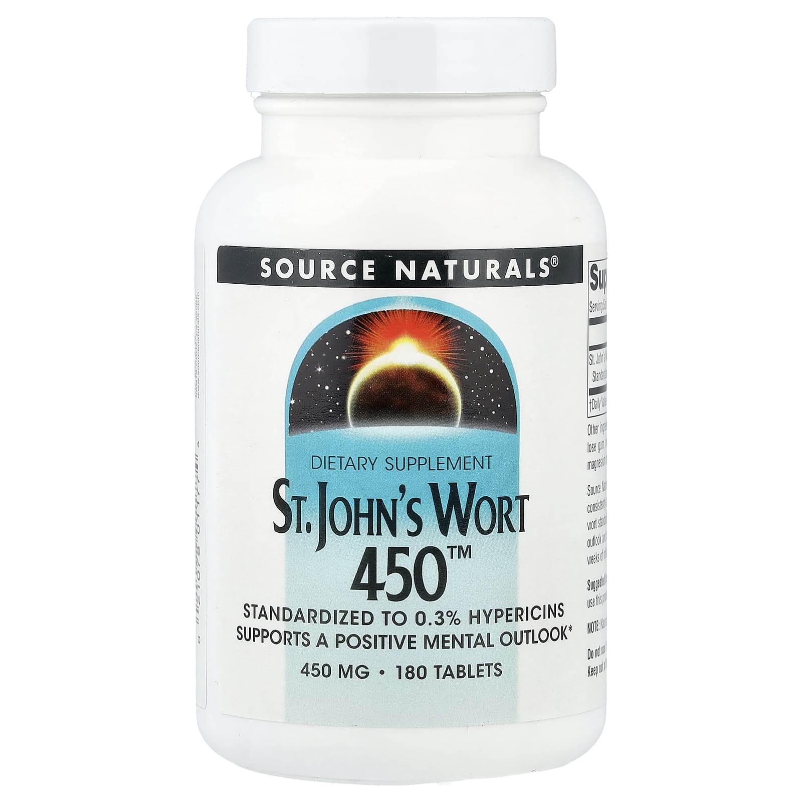 Source Naturals, St. John's Wort 450™, 450 mg, 180 Tablets - Image 1