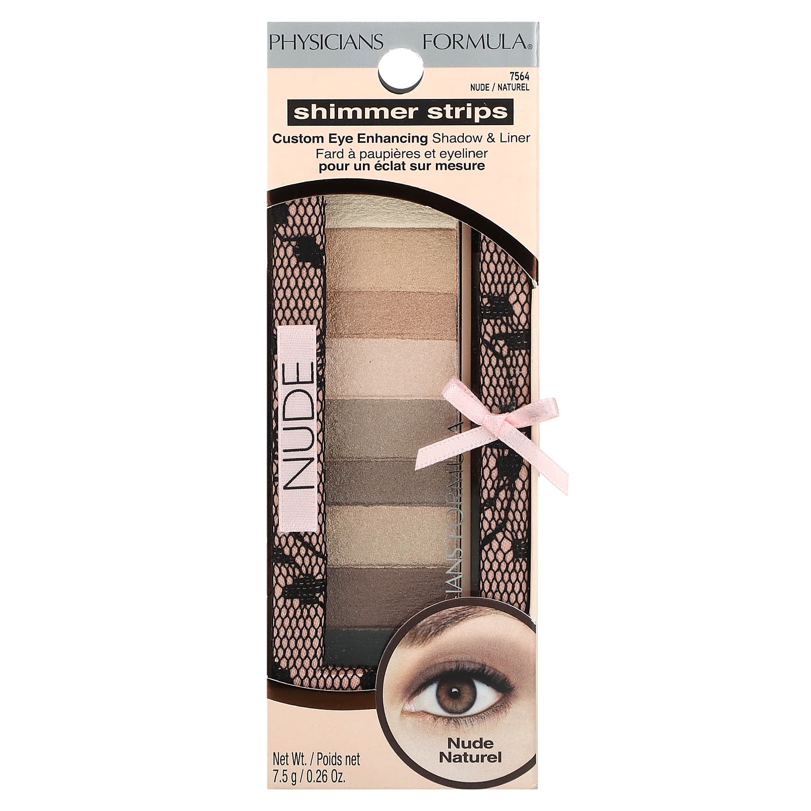 Physicians Formula, Shimmer Strips, Custom Eye Enhancing Shadow & Liner, 7564 Nude, 0.26 oz (7.5 g) - Image 2