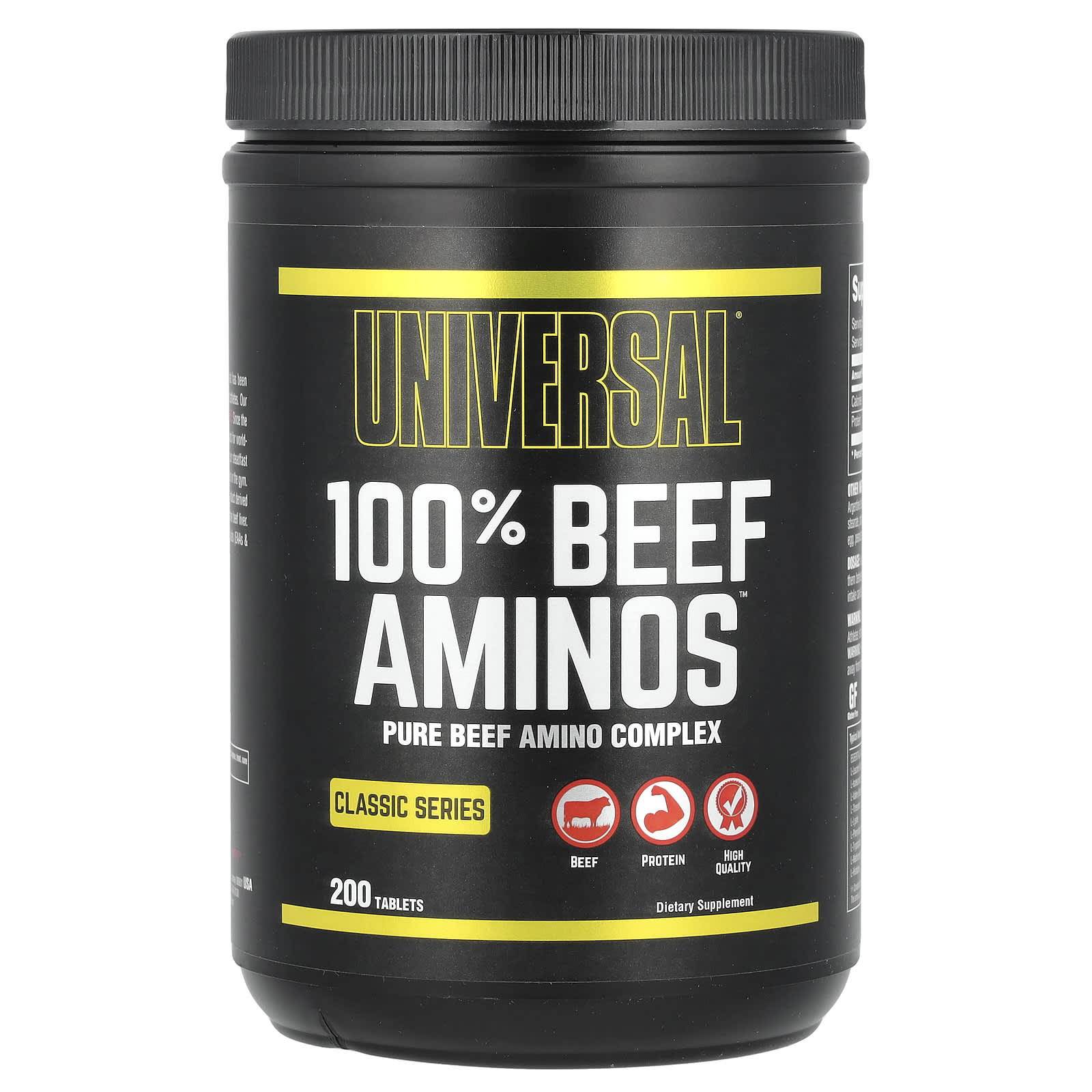 Universal U, Classic Series, 100% Beef Aminos, 200 Tablets - Image 1