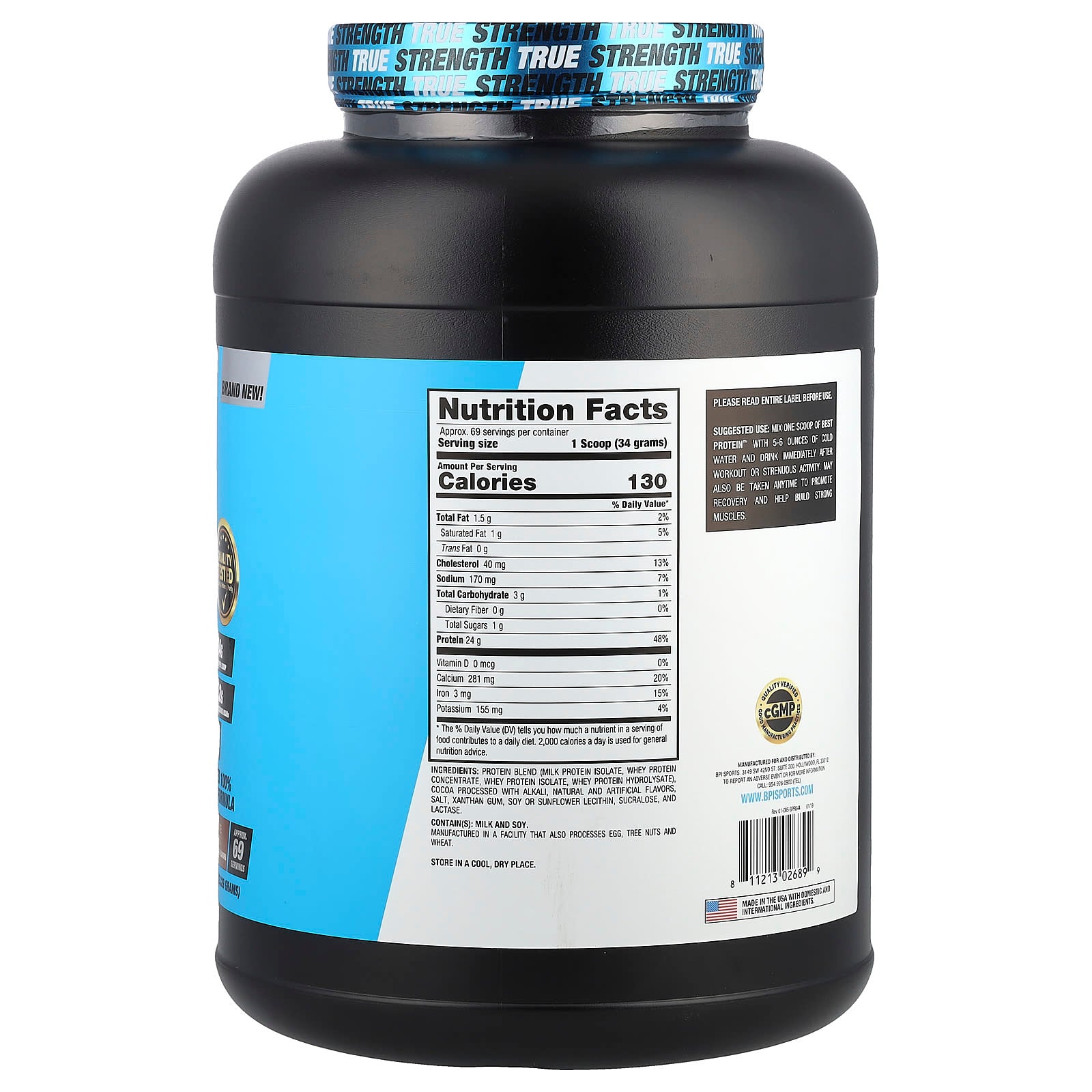 BPI Sports Best Protein Advanced 100% Formula - 24g Protein per Scoop - Image 2