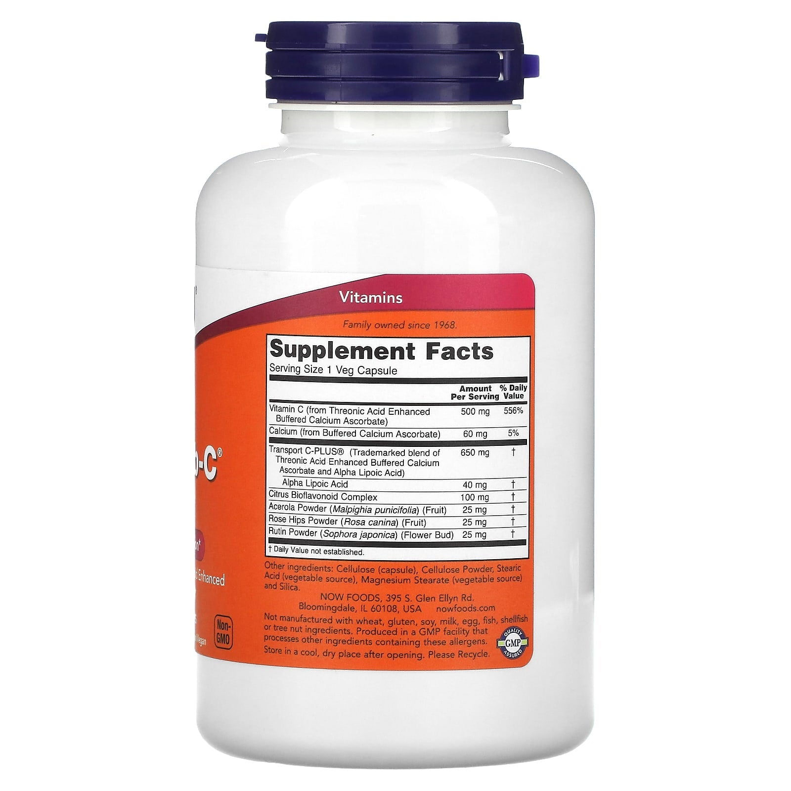 NOW Foods, AlphaSorb-C 500, 180 Veg Capsules - Image 2