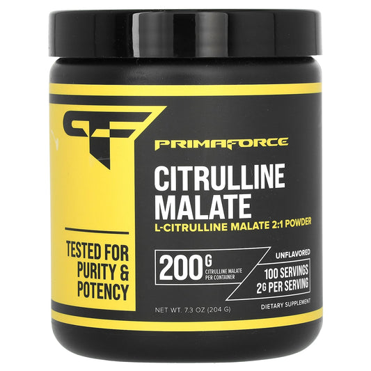 Primaforce, Citrulline Malate, Unflavored, 7.3 oz (204 g) - Image 1