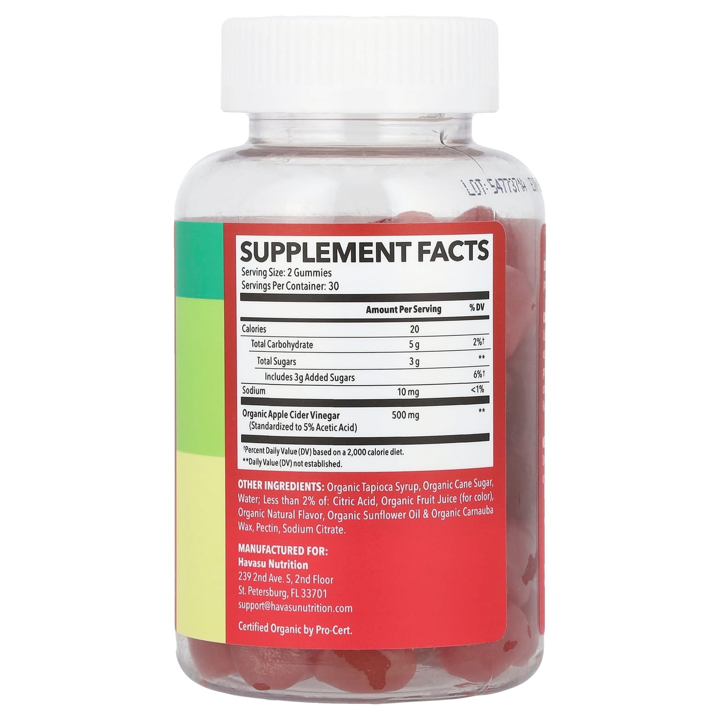 Havasu Nutrition - Apple Cider Vinegar Gummies for Weight Management - Image 2