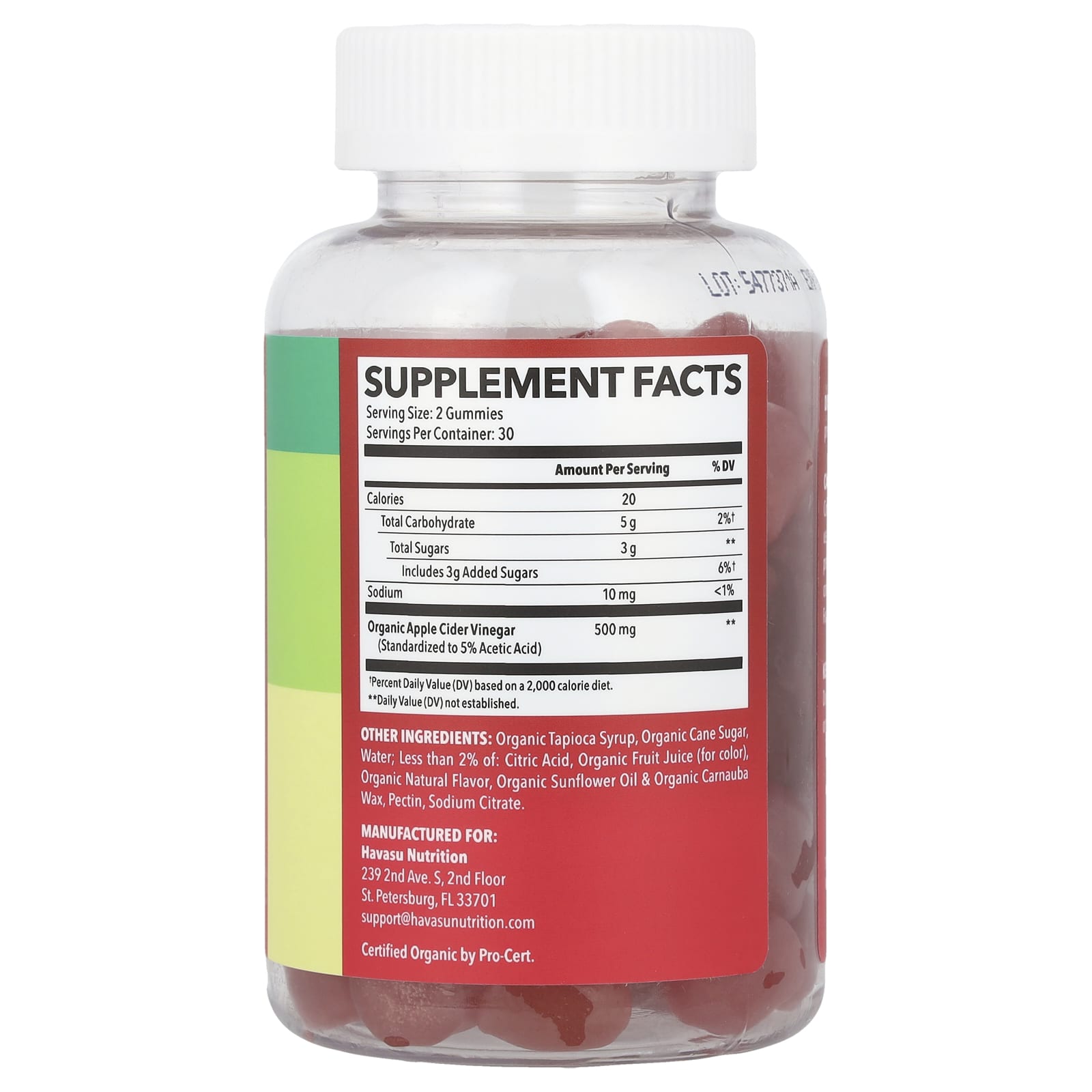 Havasu Nutrition - Apple Cider Vinegar Gummies for Weight Management - Image 2