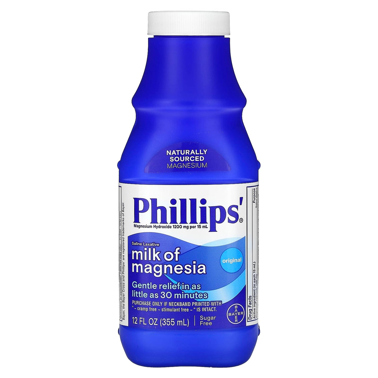 Phillip's, Milk of Magnesia, Saline Laxative, Original, 12 fl oz (355 ml) - Image 1