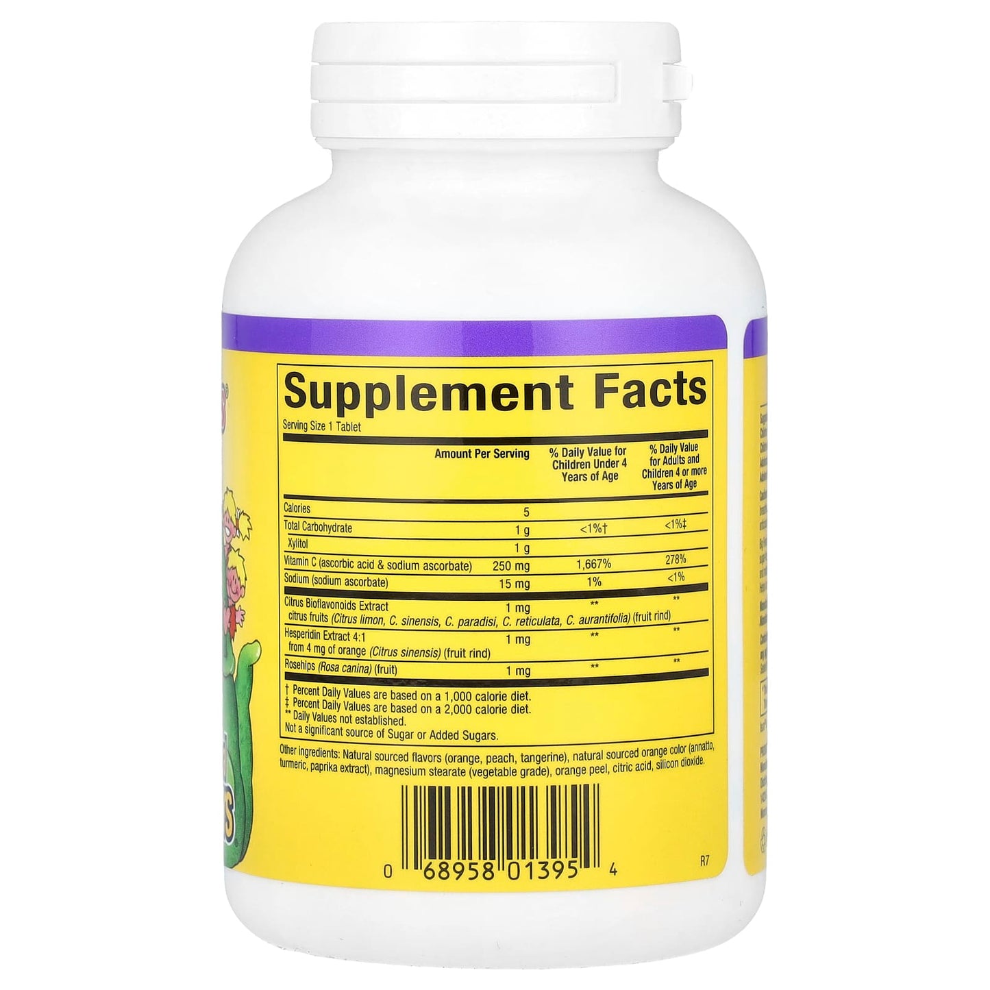 Natural Factors, Big Friends, Chewable Vitamin C, Tangy Orange, 250 mg, 90 Chewable Tablets - Image 2