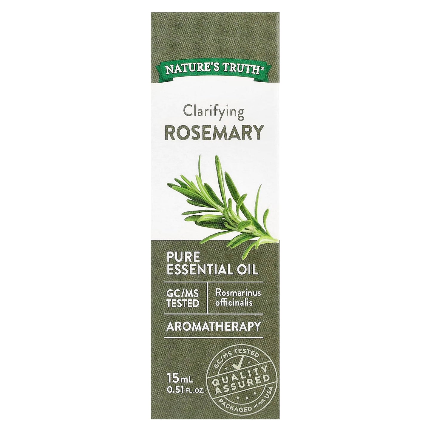 Nature's Truth, Pure Essential Oil, Clarifying Rosemary,  0.51 fl oz (15 ml) - Image 2