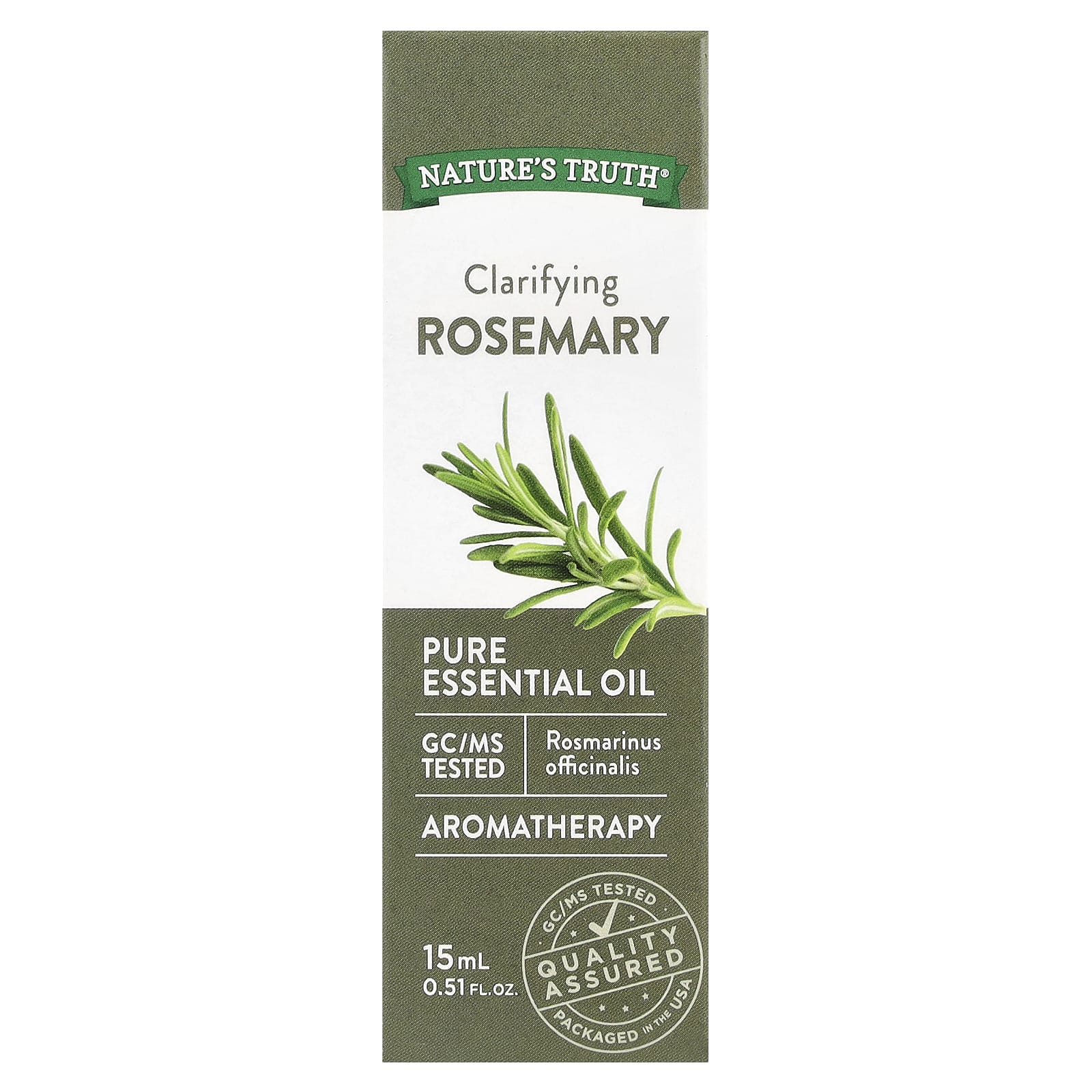 Nature's Truth, Pure Essential Oil, Clarifying Rosemary,  0.51 fl oz (15 ml) - Image 2