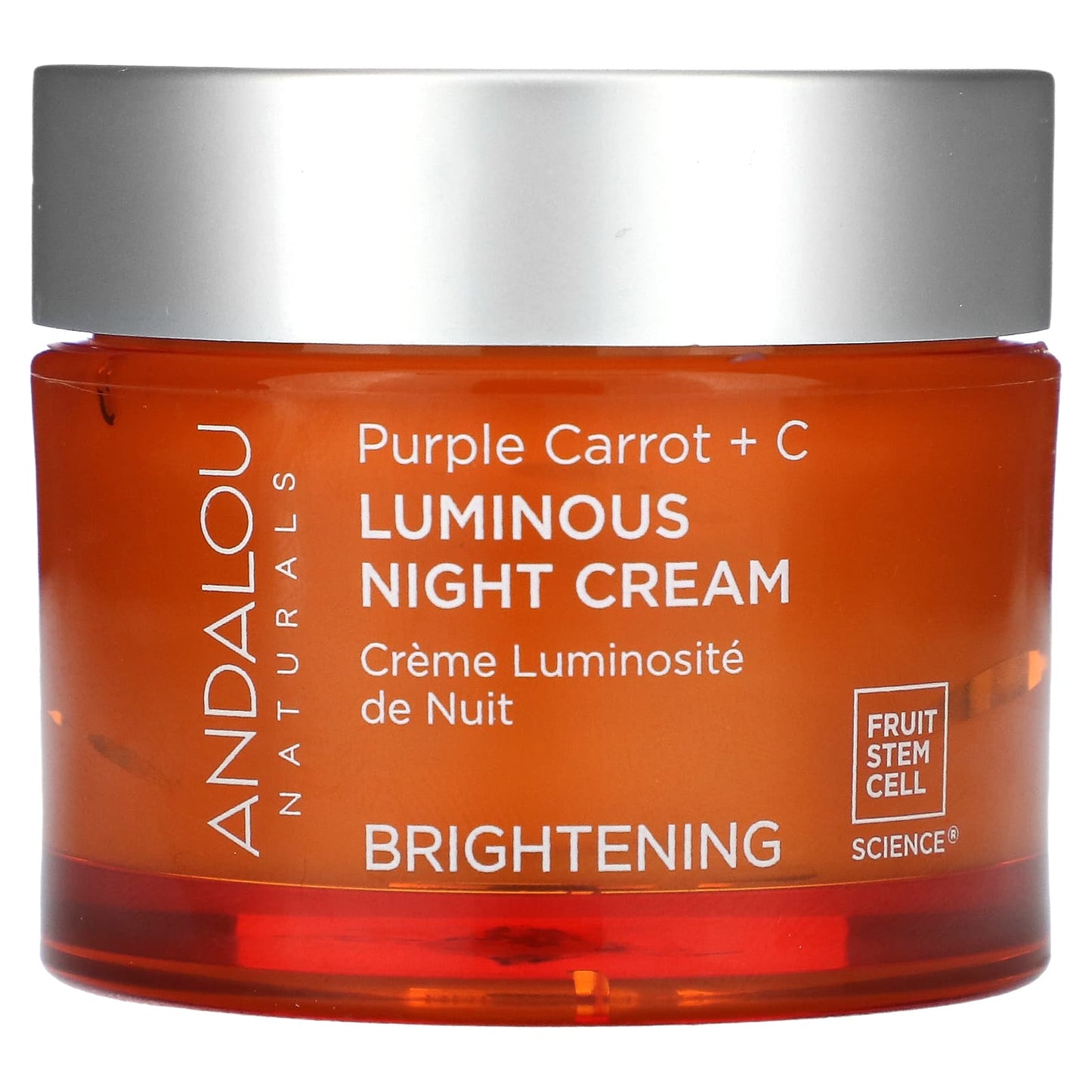 Andalou Naturals Luminous Night Cream for Brighter, Smoother Skin - Image 1