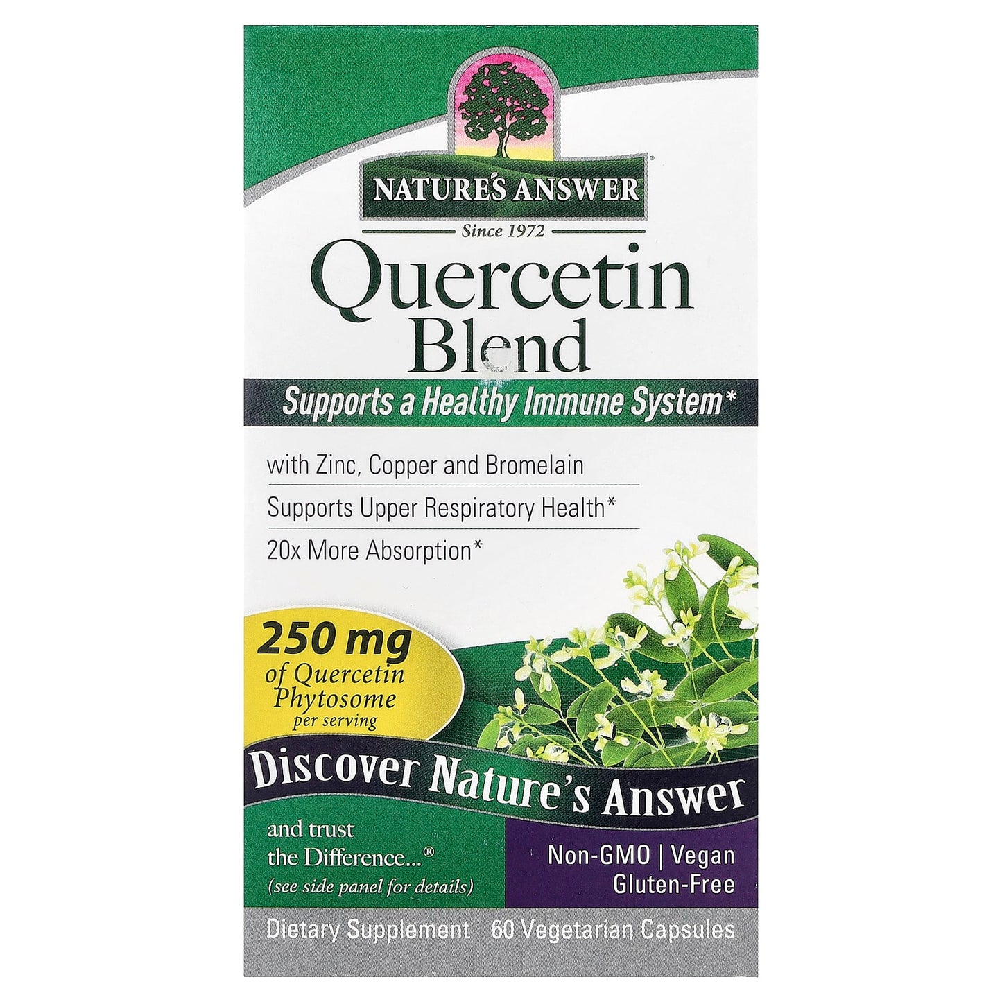 Nature's Answer, Quercetin Blend, 60 Vegetarian Capsules - Image 1