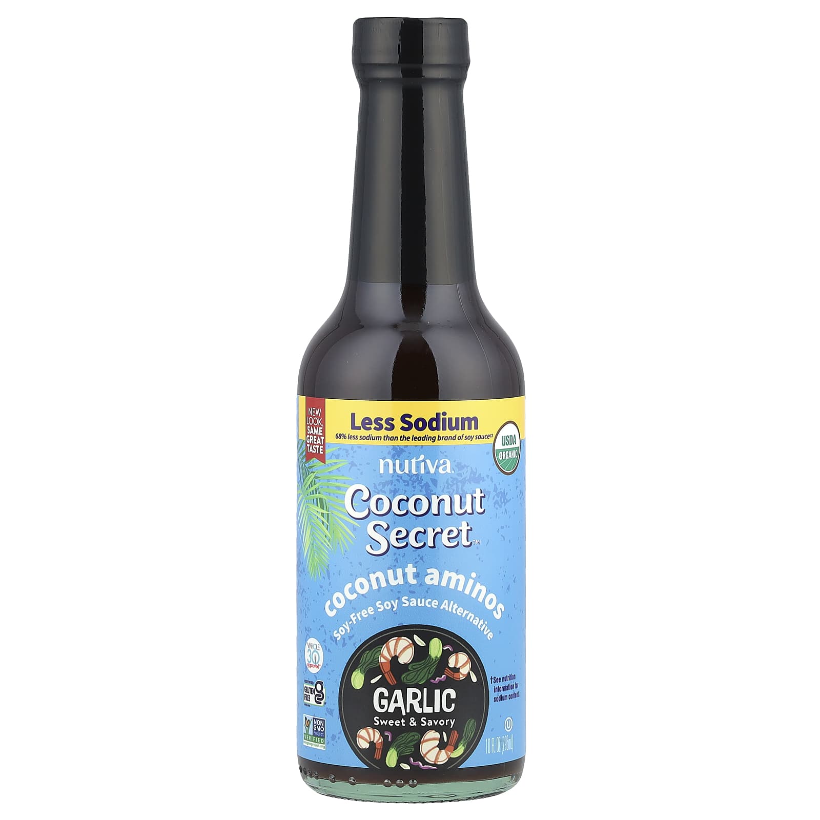 Coconut Secret, Coconut Aminos, Garlic, 10 fl oz (296 ml)