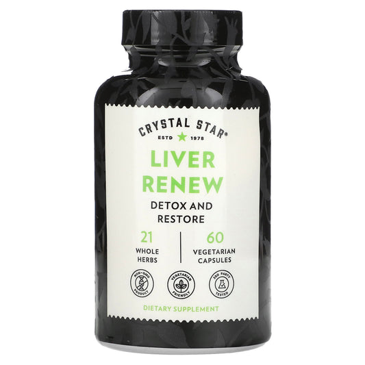 Crystal Star Liver Renew: Detox & Restore Formula with 21 Whole Herbs - Image 1
