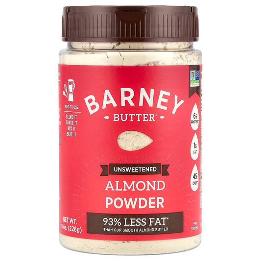 Barney Butter Unsweetened Almond Powder, Low Fat, 8 oz (226g) - Image 1