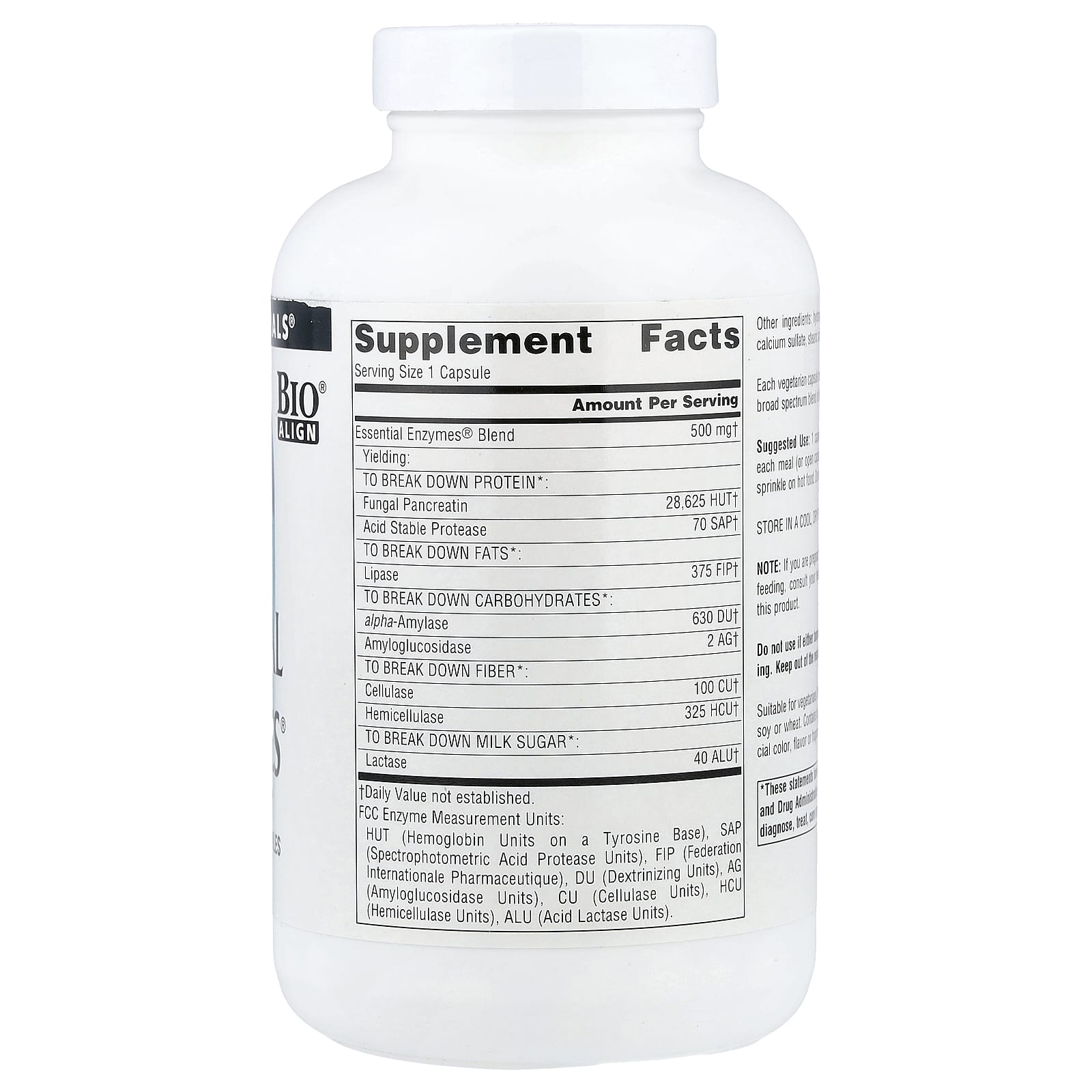 Source Naturals, Daily Essential Enzymes®, 240 Vegetarian Capsules - Image 2
