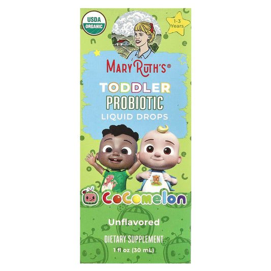 MaryRuth's, Toddler Probiotic Liquid Drops, Cocomelon™, For Ages 1-3 Years, Unflavored, 1 fl oz (30 ml) - Image 1