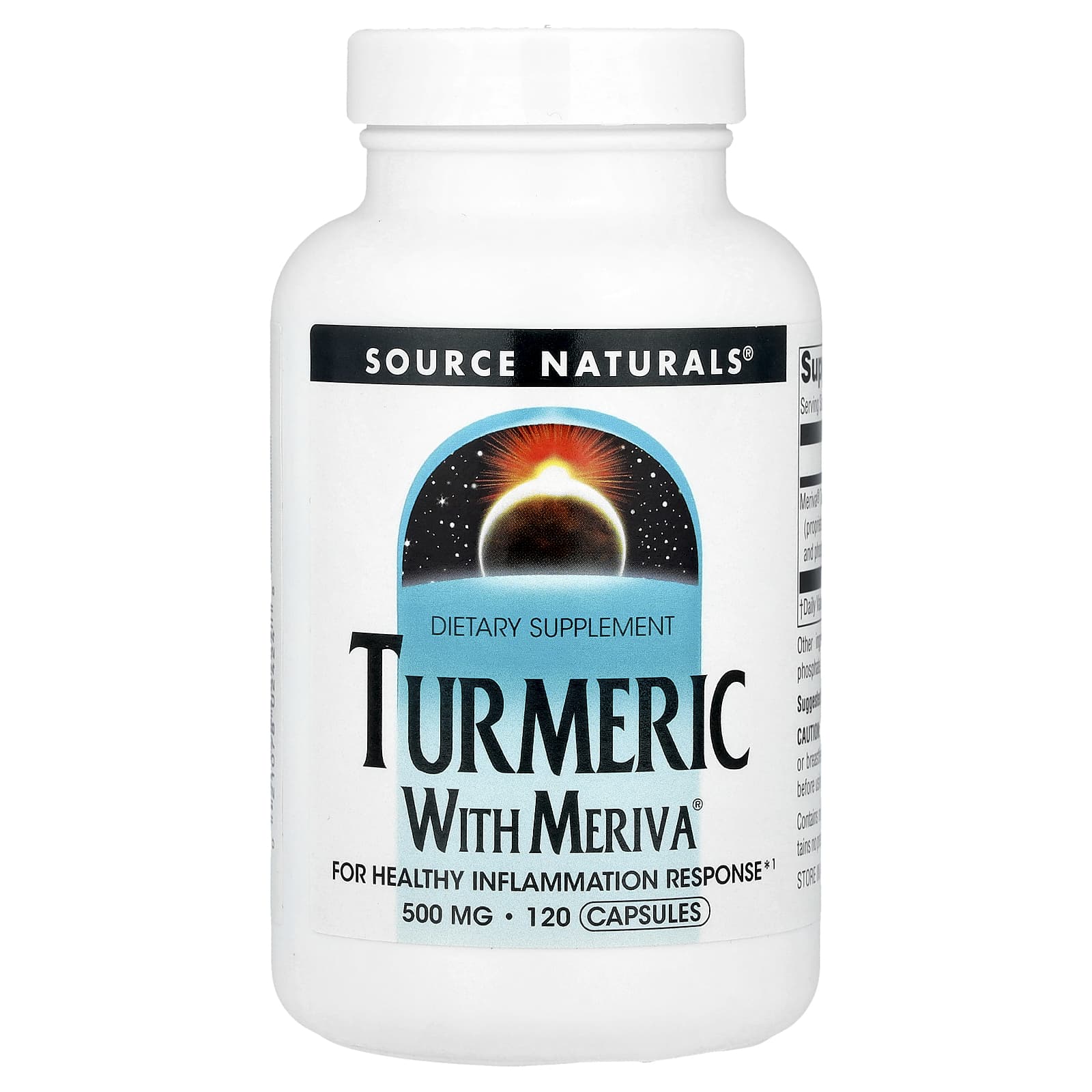 Source Naturals, Turmeric With Meriva®, 500 mg, 120 Capsules - Image 1