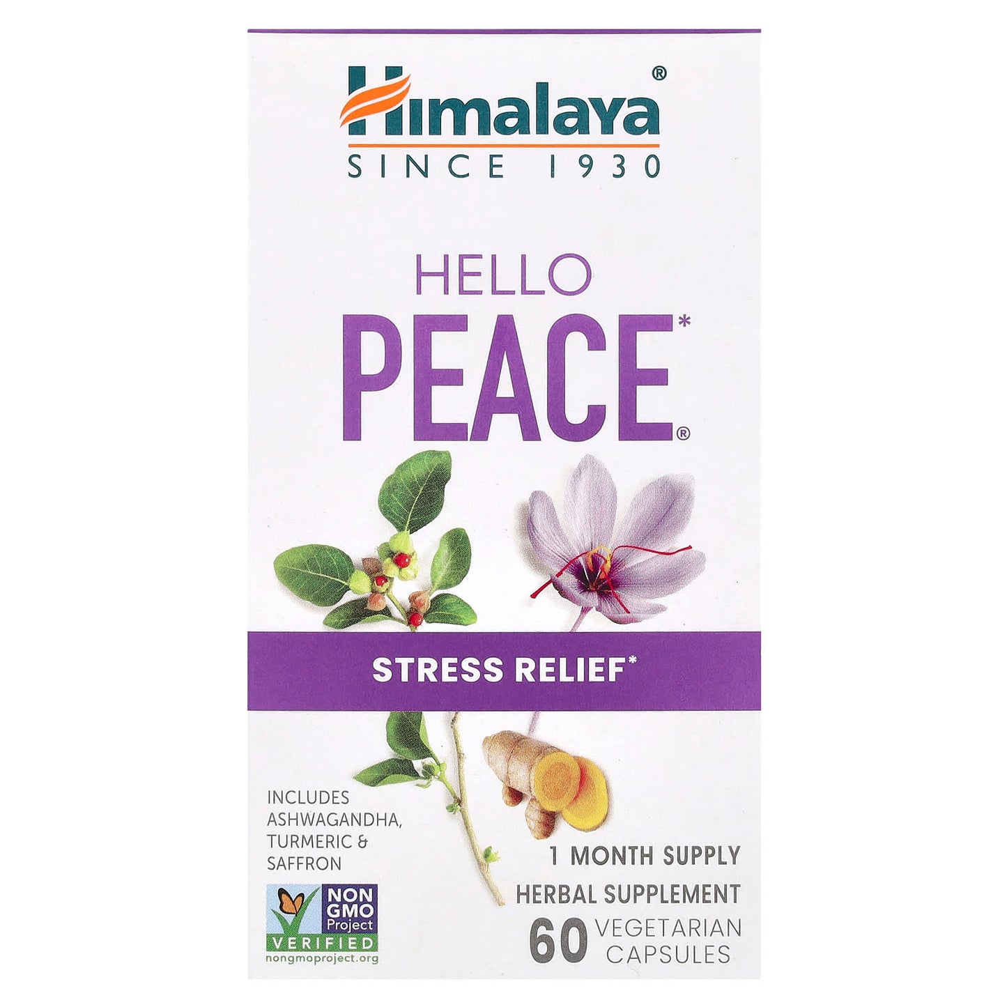 Ashwagandha Stress Relief Supplement by Himalaya - 60 Capsules - Image 1