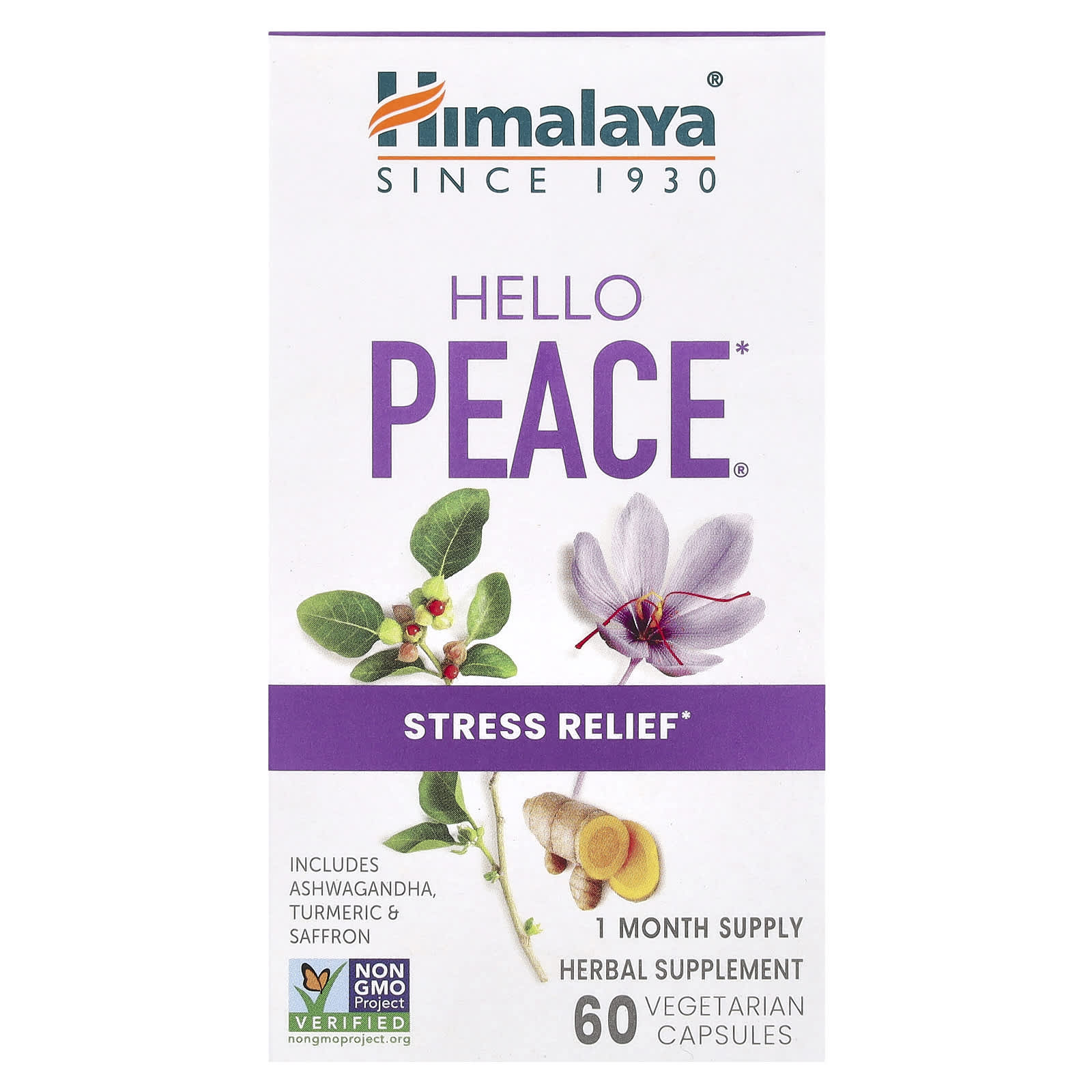 Ashwagandha Stress Relief Supplement by Himalaya - 60 Capsules - Image 1