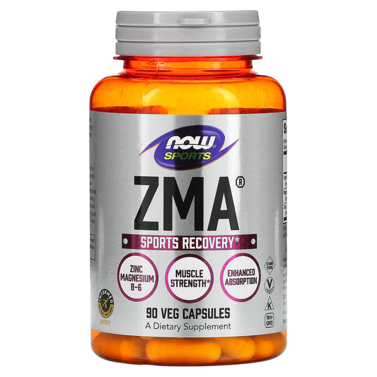 NOW Foods, Sports, ZMA, Sports Recovery, 90 Veg Capsules - Image 1