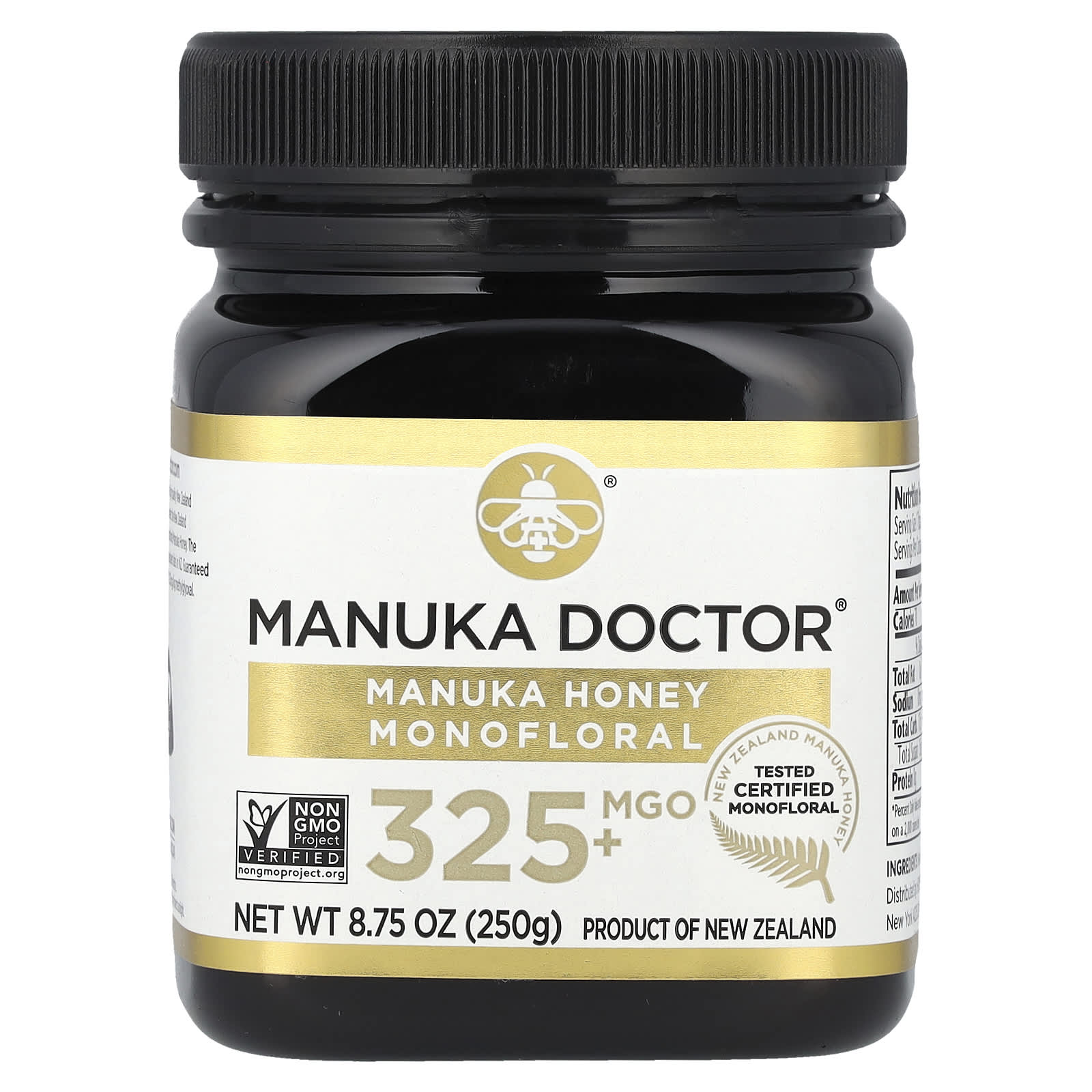 Manuka Doctor, Monofloral Manuka Honey, MGO 325+, 8.75 oz (250 g) - Image 1