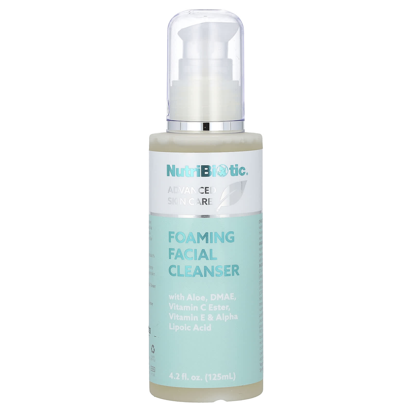 NutriBiotic, Advanced Skin Care, Foaming Facial Cleanser, 4.2 fl oz (125 ml) - Image 1