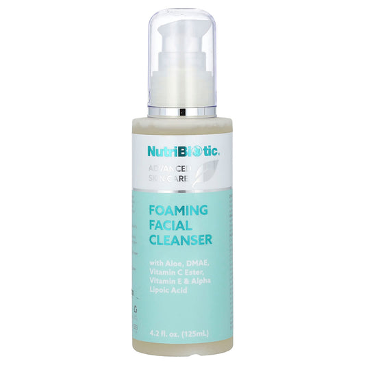 NutriBiotic, Advanced Skin Care, Foaming Facial Cleanser, 4.2 fl oz (125 ml) - Image 1