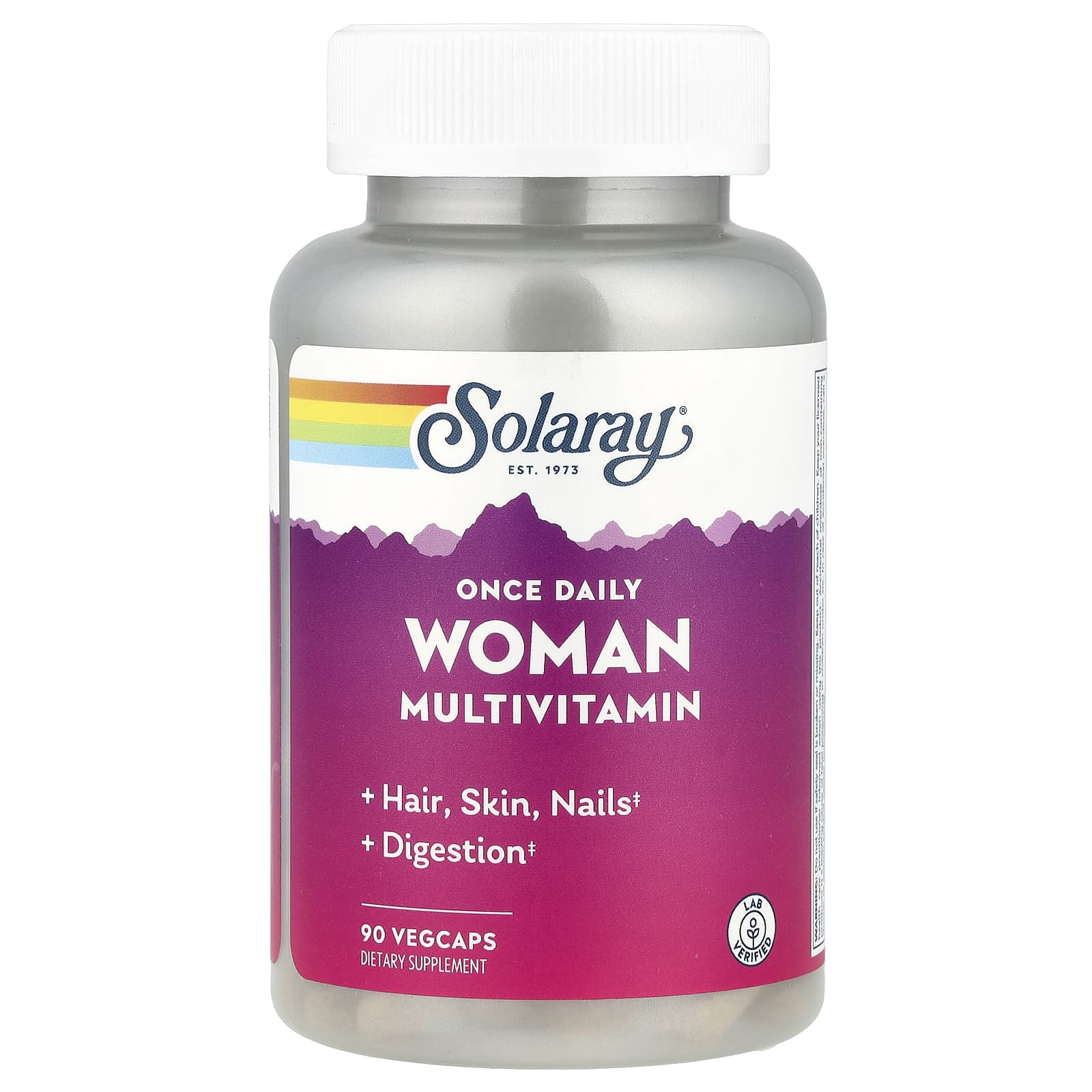 Solaray, Once Daily Woman Multivitamin, 90 VegCaps - Image 1