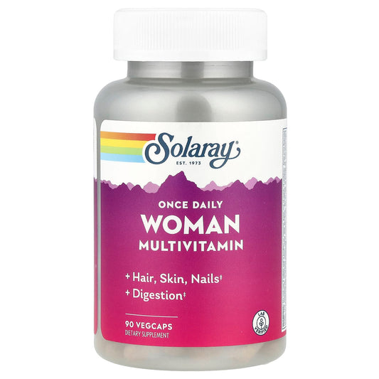 Solaray, Once Daily Woman Multivitamin, 90 VegCaps - Image 1