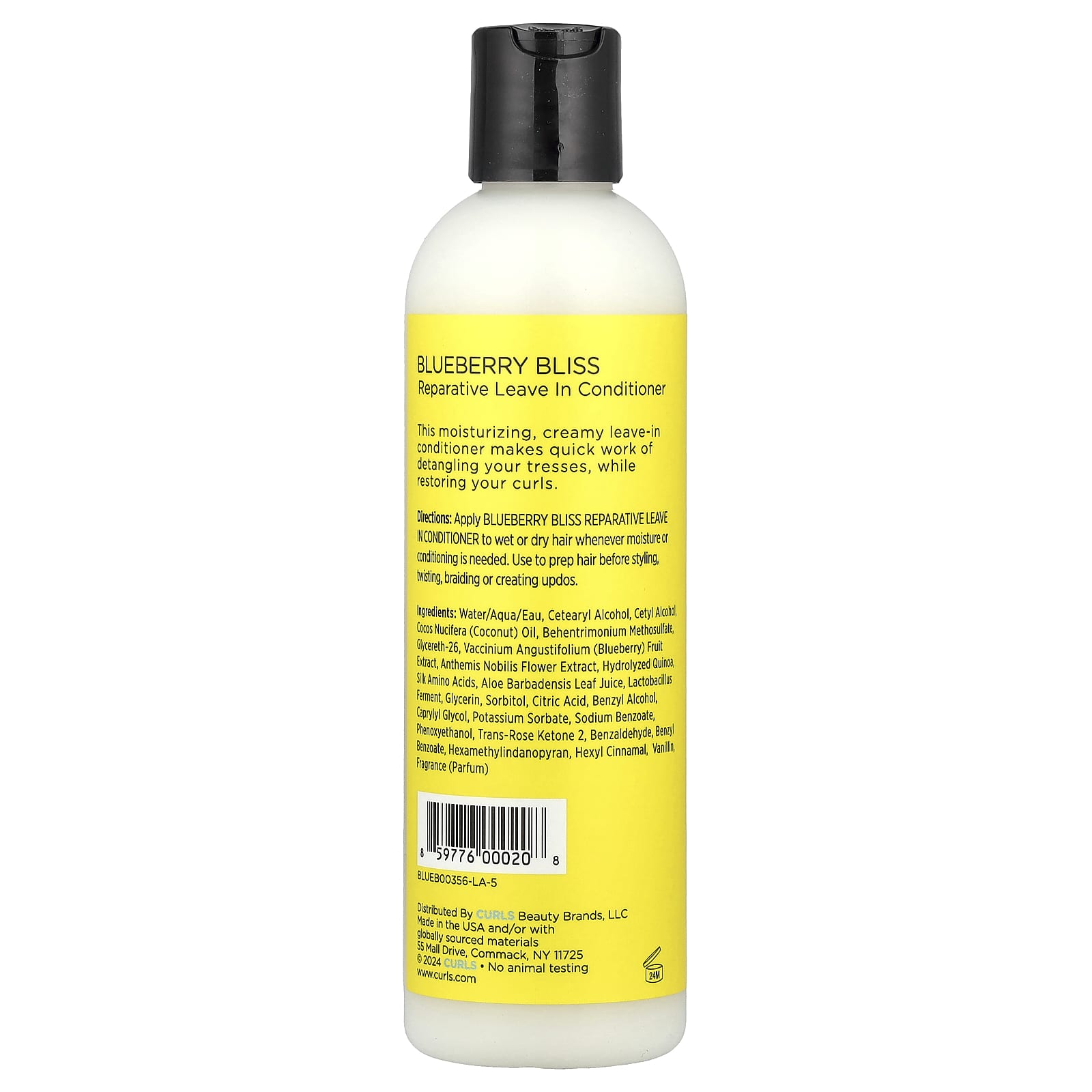 Curls Reparative Leave-In Conditioner, Blueberry Bliss, 8 fl oz (236 ml) - Image 2