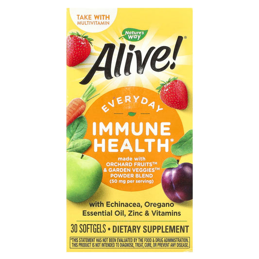 Nature's Way, Alive! Immune Health, 30 Softgels